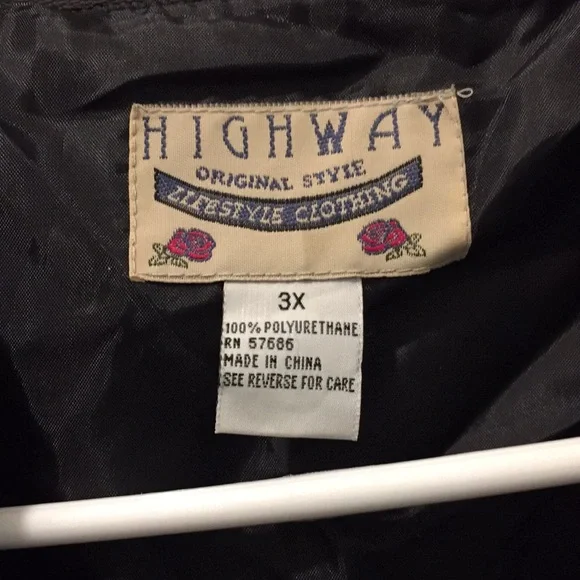 High Way Lifestyle clothing jacket plus size 3X - Picture 3 of 5